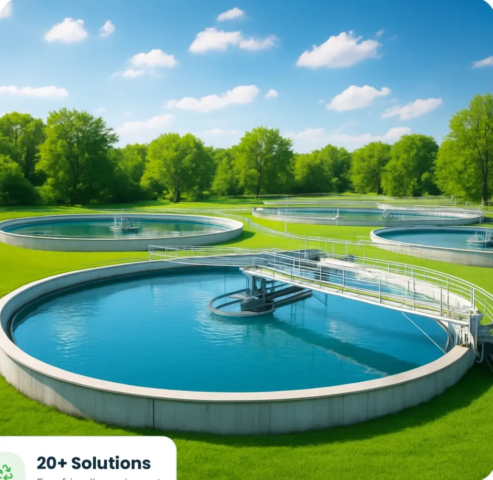 SB Engineers water treatment clarifier facility